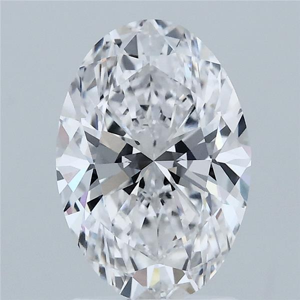 1.86 Carat Oval Shaped, Ideal Cut, D Color, VVS2 Clarity, IGI Certified Lab Grown Diamond