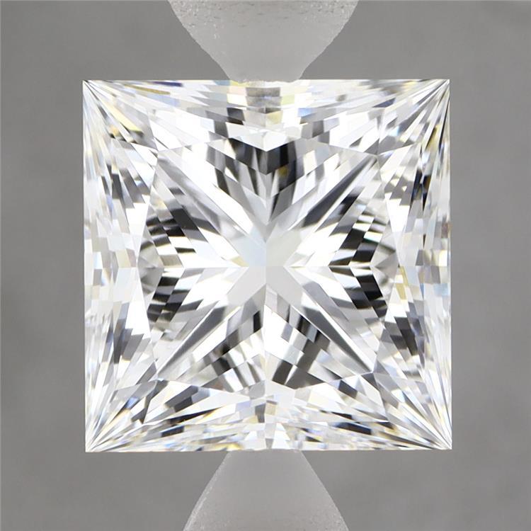 4.96 Carat Princess Shaped, Ideal Cut, F Color, VVS2 Clarity, IGI Certified Lab Grown Diamond