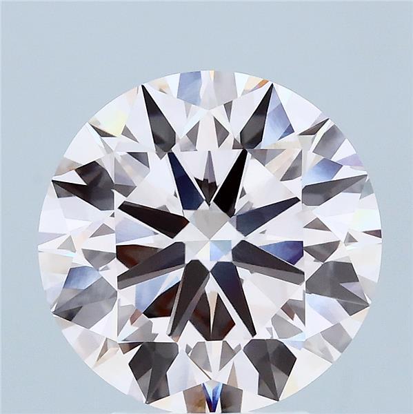 4.02 Carat Round Shaped, Ideal Cut, FANCY LIGHT PINK Color, VVS2 Clarity, IGI Certified Lab Grown Diamond