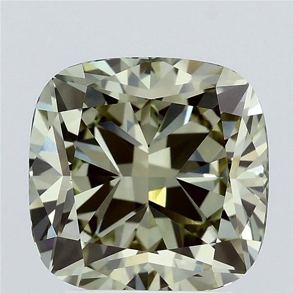 3.07 Carat Cushion Shaped, Ideal Cut, FANCY INTENSE GREEN Color, VVS2 Clarity, IGI Certified Lab Grown Diamond