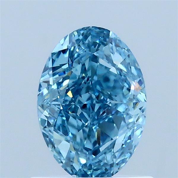 1.03 Carat Oval Shaped, Excellent Cut, FANCY VIVID BLUE Color, VS2 Clarity, IGI Certified Lab Grown Diamond