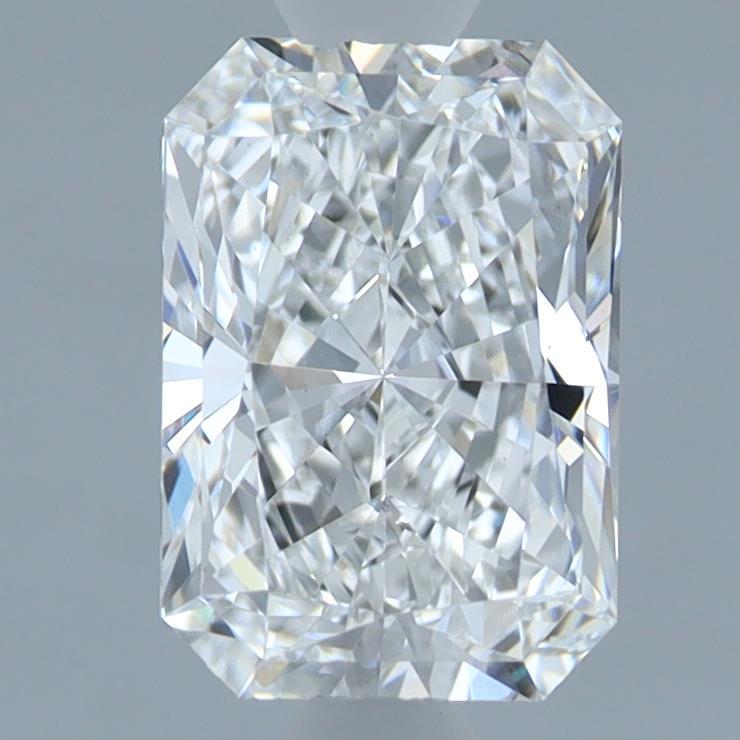 1.54 Carat Radiant Shaped, Ideal Cut, D Color, VVS2 Clarity, IGI Certified Lab Grown Diamond