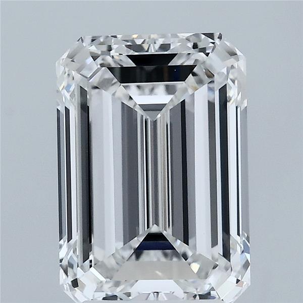 3.00 Carat Emerald Shaped, Ideal Cut, E Color, VVS1 Clarity, IGI Certified Lab Grown Diamond