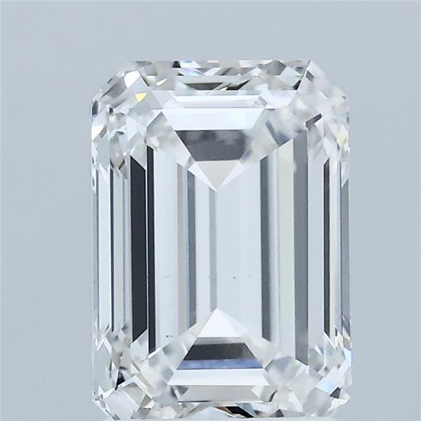 2.03 Carat Emerald Shaped, Ideal Cut, F Color, VS1 Clarity, IGI Certified Lab Grown Diamond