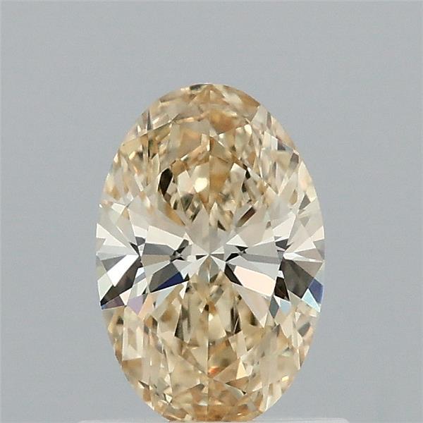 0.74 Carat Oval Shaped, Ideal Cut, FANCY INTENSE YELLOW Color, VVS2 Clarity, IGI Certified Lab Grown Diamond
