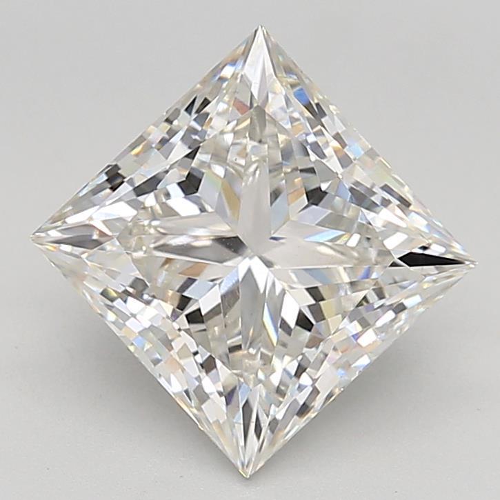 4.03 Carat Princess Shaped, Ideal Cut, G Color, VS1 Clarity, IGI Certified Lab Grown Diamond