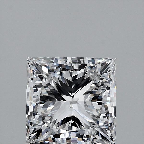 3.57 Carat Princess Shaped, Ideal Cut, E Color, VVS2 Clarity, IGI Certified Lab Grown Diamond