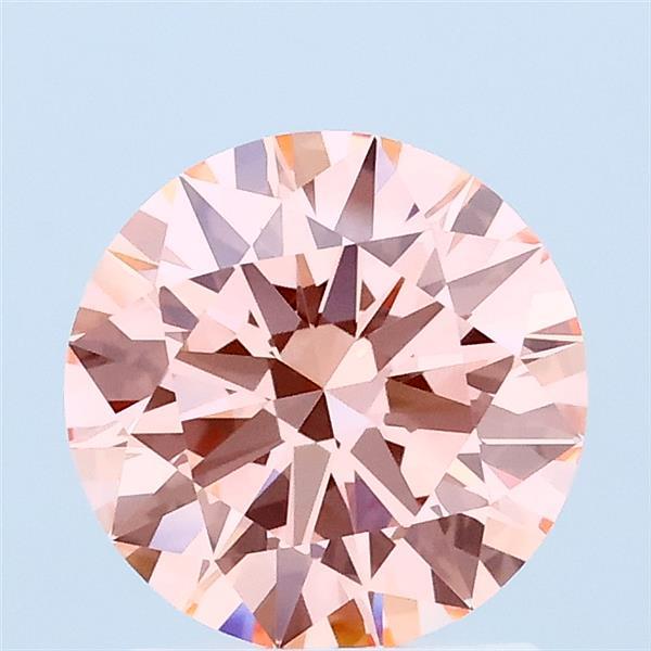1.50 Carat Round Shaped, Excellent Cut, FANCY VIVID PINK Color, VVS2 Clarity, IGI Certified Lab Grown Diamond