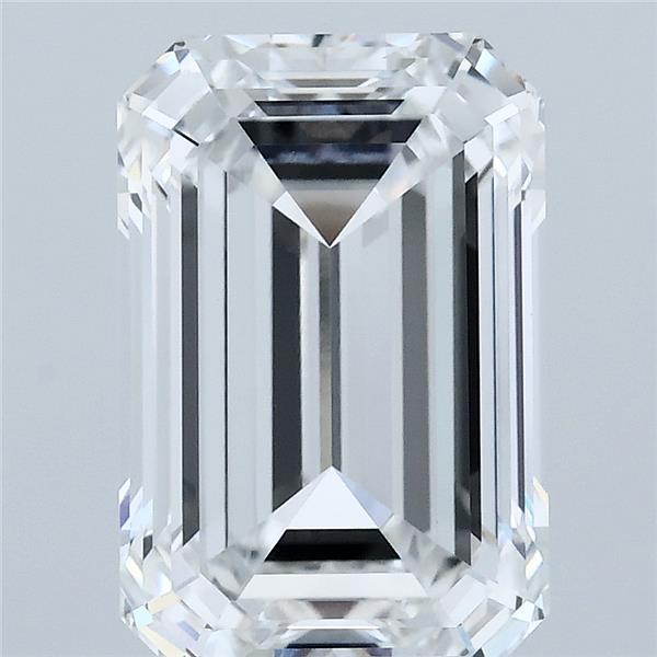 4.27 Carat Emerald Shaped, Ideal Cut, D Color, VVS2 Clarity, IGI Certified Lab Grown Diamond