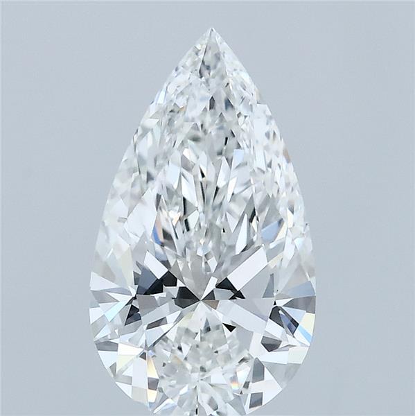 1.84 Carat Pear Shaped, Ideal Cut, E Color, VVS2 Clarity, IGI Certified Lab Grown Diamond