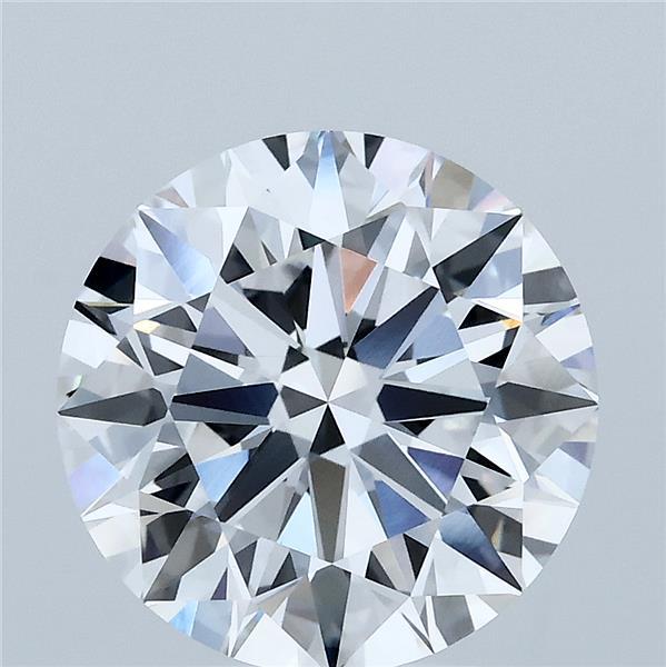 3.81 Carat Round Shaped, Ideal Cut, D Color, VVS2 Clarity, IGI Certified Lab Grown Diamond