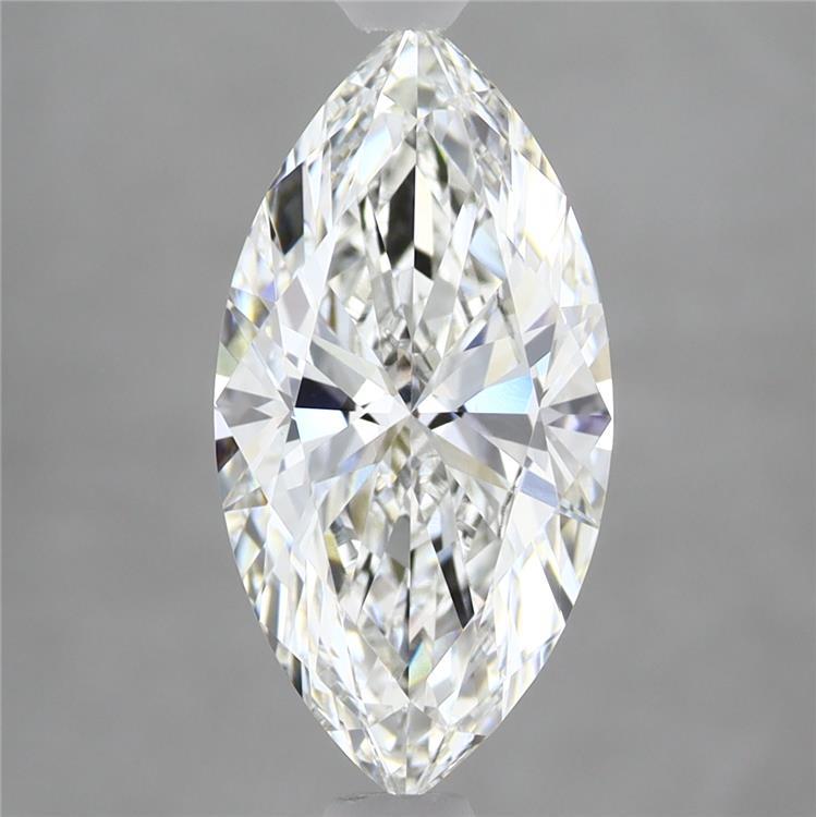 2.79 Carat Marquise Shaped, Ideal Cut, F Color, VVS2 Clarity, IGI Certified Lab Grown Diamond