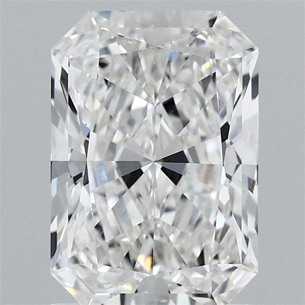1.52 Carat Radiant Shaped, Ideal Cut, F Color, VVS2 Clarity, IGI Certified Lab Grown Diamond