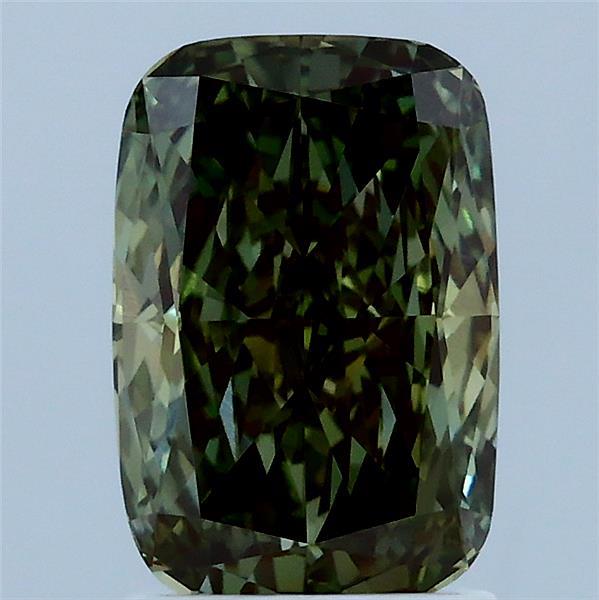 2.09 Carat Cushion Shaped, Excellent Cut, FANCY INTENSE GREEN Color, VVS2 Clarity, IGI Certified Lab Grown Diamond