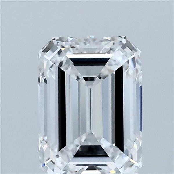 1.56 Carat Emerald Shaped, Ideal Cut, D Color, VVS2 Clarity, IGI Certified Lab Grown Diamond