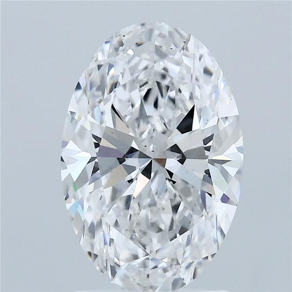 2.01 Carat Oval Shaped, Ideal Cut, D Color, VS2 Clarity, IGI Certified Lab Grown Diamond
