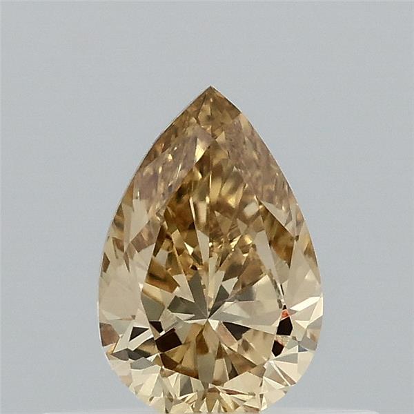 0.34 Carat Pear Shaped, Ideal Cut, FANCY INTENSE YELLOW Color, VVS2 Clarity, IGI Certified Lab Grown Diamond