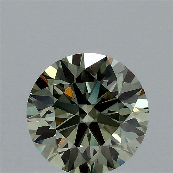 1.10 Carat Round Shaped, Excellent Cut, FANCY VIVID GREEN Color, VS1 Clarity, IGI Certified Lab Grown Diamond