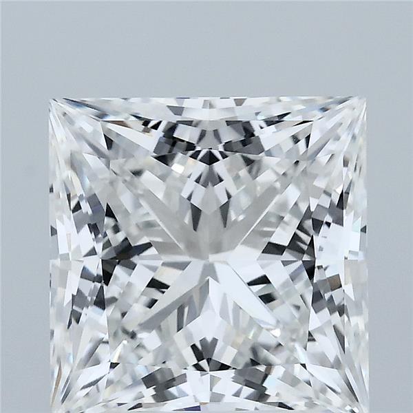 4.26 Carat Princess Shaped, Ideal Cut, F Color, VVS2 Clarity, IGI Certified Lab Grown Diamond