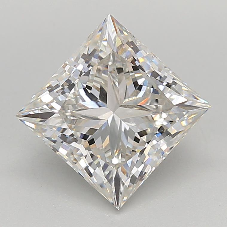 4.06 Carat Princess Shaped, Ideal Cut, G Color, VS1 Clarity, IGI Certified Lab Grown Diamond