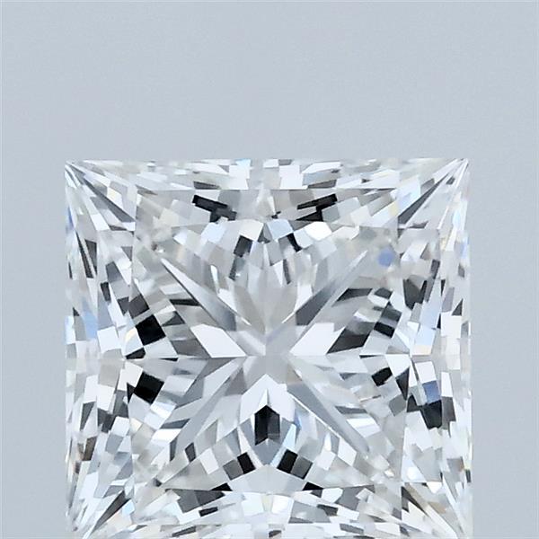 2.05 Carat Princess Shaped, Ideal Cut, E Color, VVS2 Clarity, IGI Certified Lab Grown Diamond