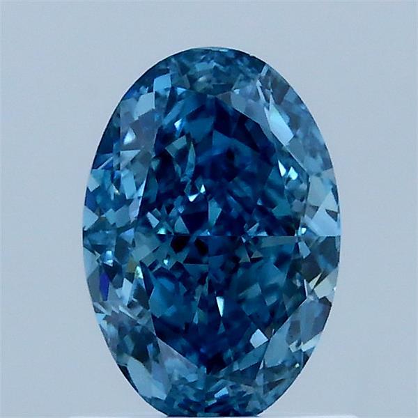 1.12 Carat Oval Shaped, Excellent Cut, FANCY VIVID BLUE Color, VS1 Clarity, IGI Certified Lab Grown Diamond
