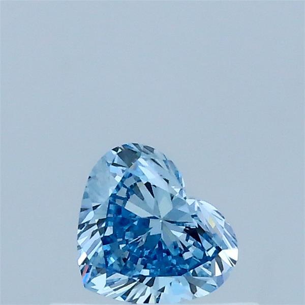 0.32 Carat Heart Shaped, Very Good Cut, FANCY VIVID BLUE Color, VVS2 Clarity, IGI Certified Lab Grown Diamond