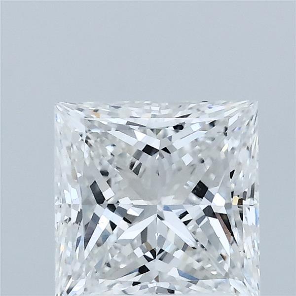 1.50 Carat Princess Shaped, Excellent Cut, E Color, VS1 Clarity, IGI Certified Lab Grown Diamond
