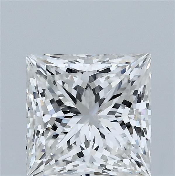 2.07 Carat Princess Shaped, Ideal Cut, F Color, VS1 Clarity, IGI Certified Lab Grown Diamond