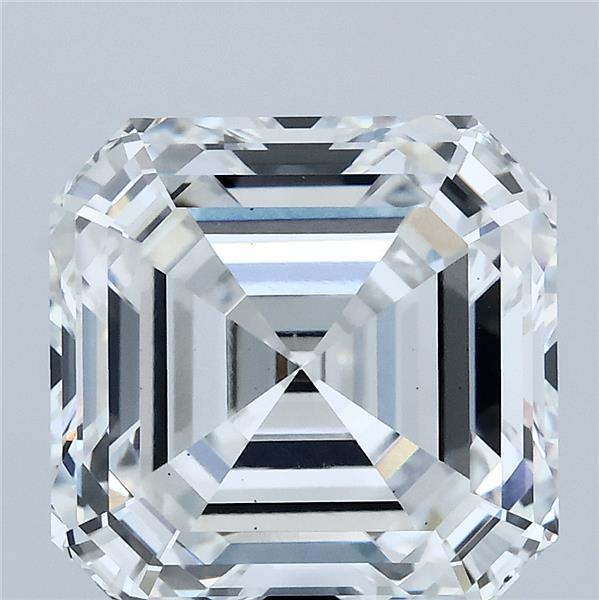 6.02 Carat Asscher Shaped, Ideal Cut, E Color, VS1 Clarity, IGI Certified Lab Grown Diamond