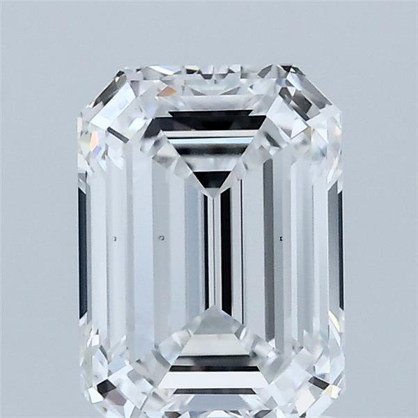 1.73 Carat Emerald Shaped, Ideal Cut, D Color, VS1 Clarity, IGI Certified Lab Grown Diamond