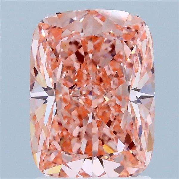 2.06 Carat Cushion Shaped, Ideal Cut, FANCY VIVID PINK Color, VS1 Clarity, IGI Certified Lab Grown Diamond