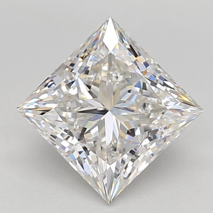 3.04 Carat Princess Shaped, Ideal Cut, G Color, VS1 Clarity, IGI Certified Lab Grown Diamond