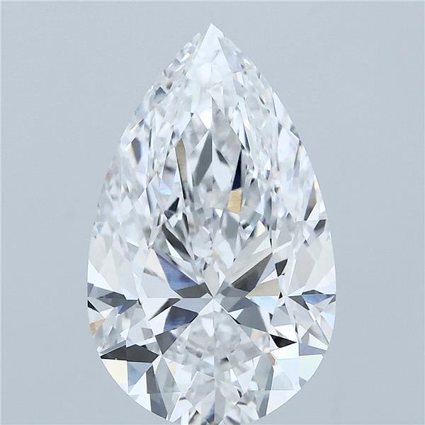 4.00 Carat Pear Shaped, Excellent Cut, E Color, VS1 Clarity, IGI Certified Lab Grown Diamond