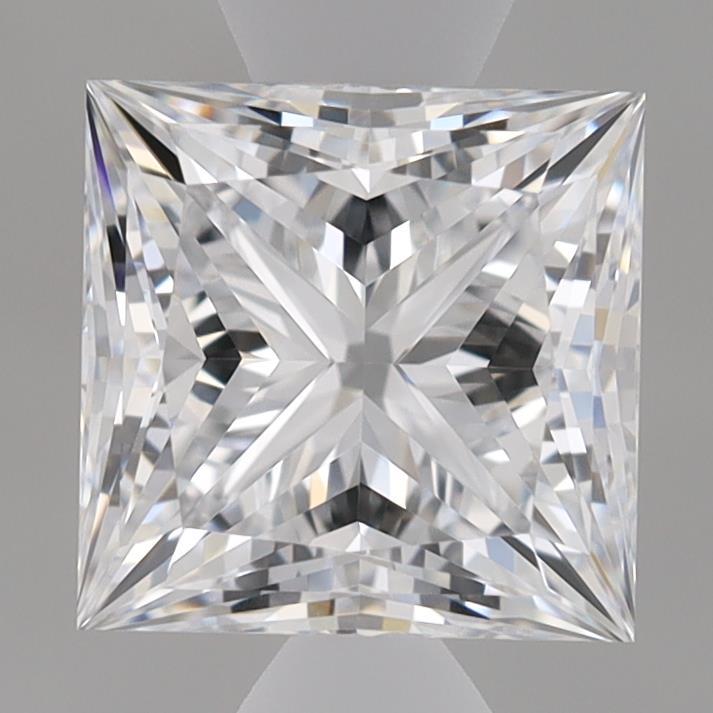 1.08 Carat Princess Shaped, Ideal Cut, E Color, IF Clarity, IGI Certified Lab Grown Diamond