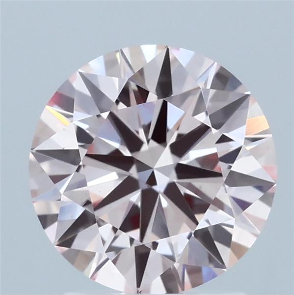 1.88 Carat Round Shaped, Ideal Cut, FANCY INTENSE PINK Color, VVS2 Clarity, IGI Certified Lab Grown Diamond