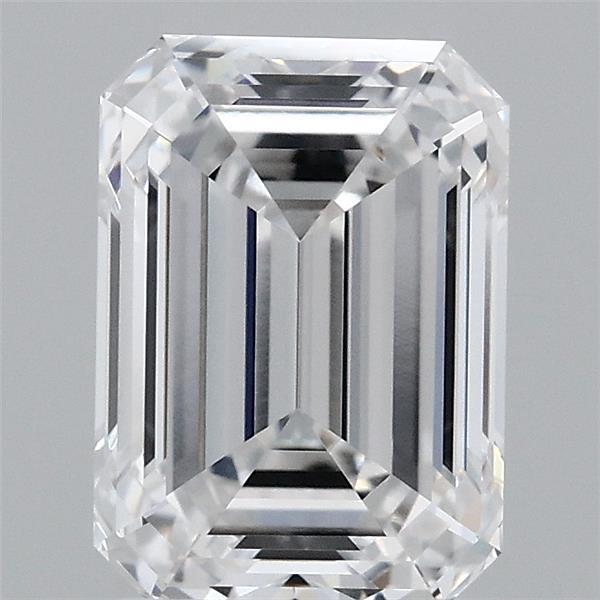 2.09 Carat Emerald Shaped, Ideal Cut, D Color, VVS1 Clarity, IGI Certified Lab Grown Diamond