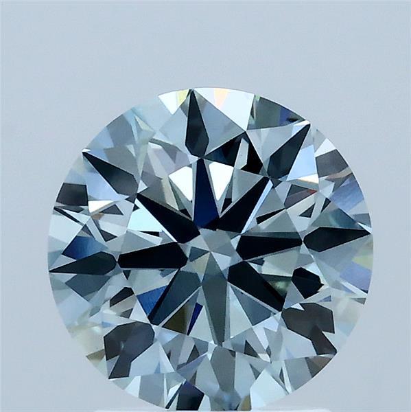 2.01 Carat Round Shaped, Ideal Cut, FANCY INTENSE BLUE Color, VS1 Clarity, IGI Certified Lab Grown Diamond
