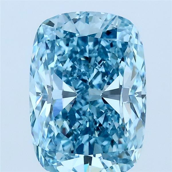 1.92 Carat Cushion Shaped, Ideal Cut, FANCY VIVID BLUE Color, VS1 Clarity, IGI Certified Lab Grown Diamond