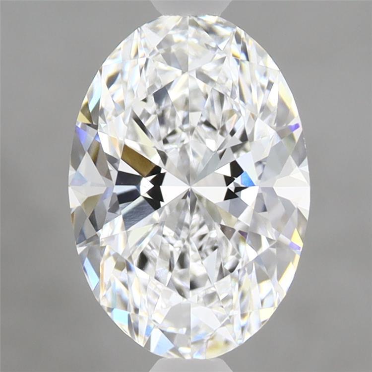2.03 Carat Oval Shaped, Excellent Cut, D Color, VVS2 Clarity, IGI Certified Lab Grown Diamond