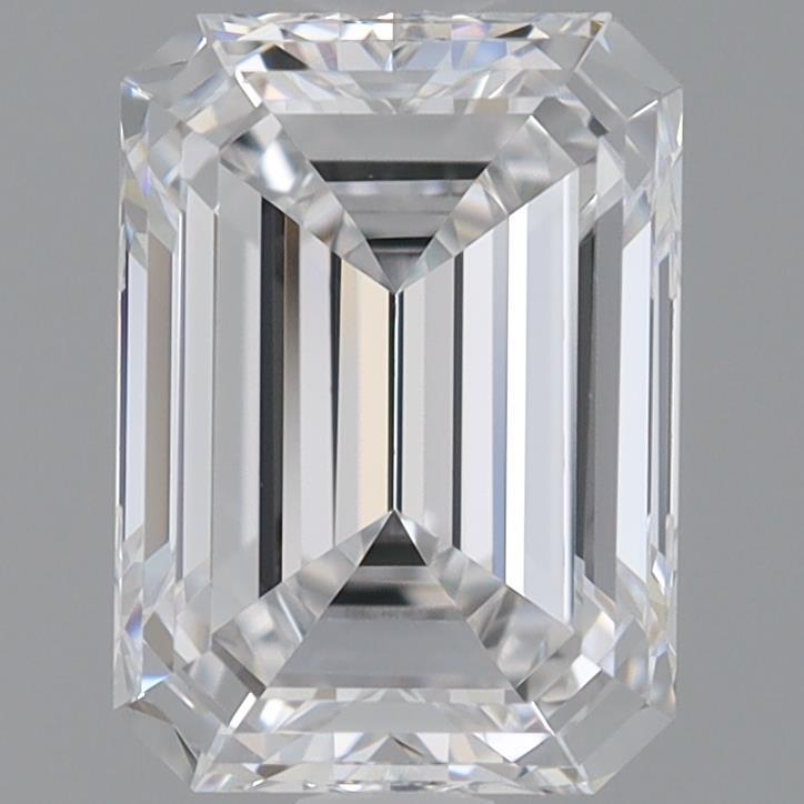 1.06 Carat Emerald Shaped, Ideal Cut, D Color, VVS1 Clarity, IGI Certified Lab Grown Diamond