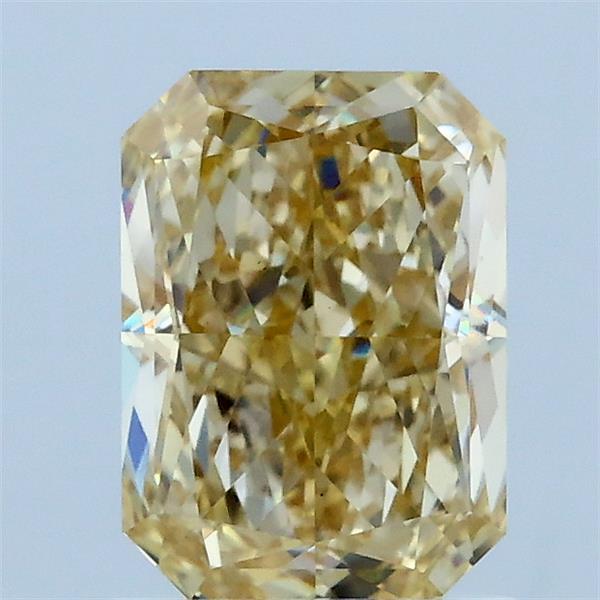 1.54 Carat Radiant Shaped, Excellent Cut, FANCY LIGHT YELLOW Color, VS1 Clarity, IGI Certified Lab Grown Diamond