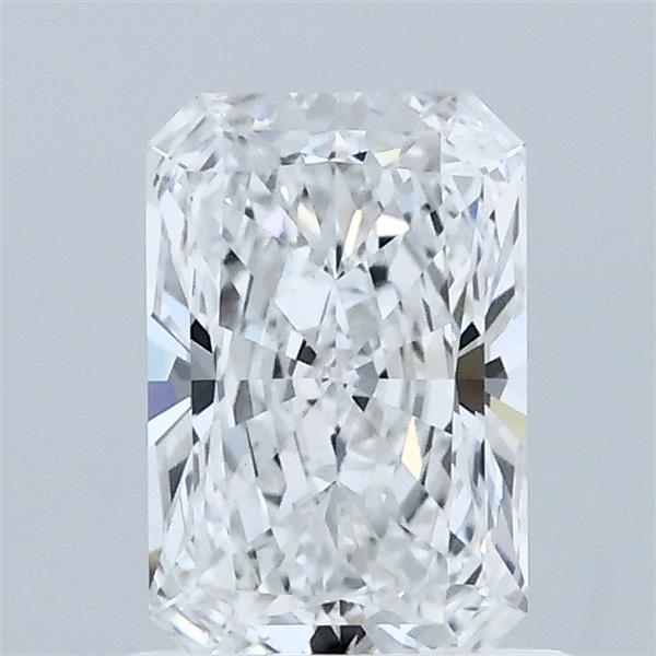 1.08 Carat Radiant Shaped, Ideal Cut, D Color, VVS2 Clarity, IGI Certified Lab Grown Diamond