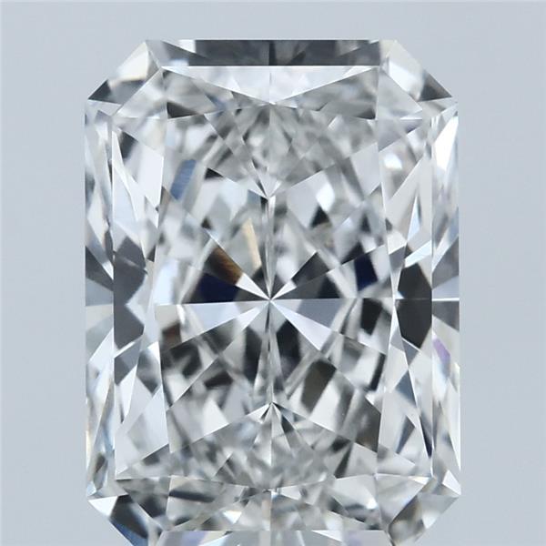4.06 Carat Radiant Shaped, Ideal Cut, F Color, VVS1 Clarity, IGI Certified Lab Grown Diamond