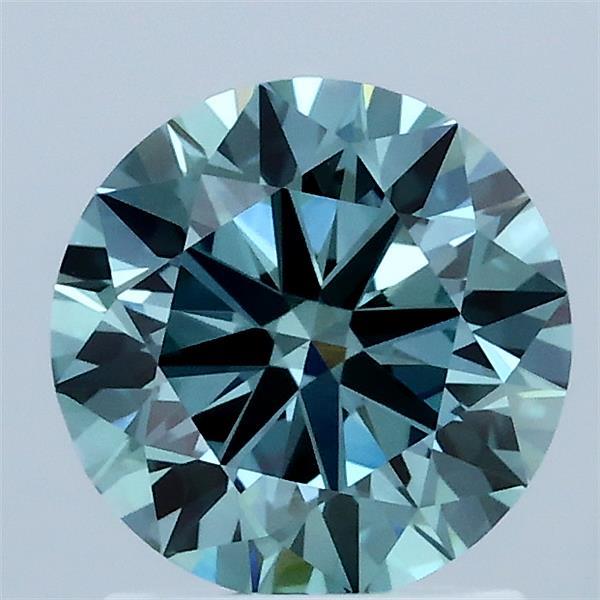 1.50 Carat Round Shaped, Ideal Cut, FANCY VIVID GREEN Color, VS1 Clarity, IGI Certified Lab Grown Diamond