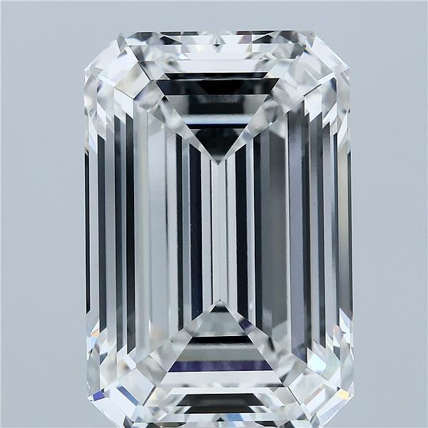 15.54 Carat Emerald Shaped, Ideal Cut, F Color, VVS2 Clarity, IGI Certified Lab Grown Diamond