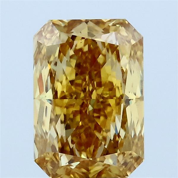 1.44 Carat Radiant Shaped, Ideal Cut, FANCY INTENSE YELLOW Color, VS1 Clarity, IGI Certified Lab Grown Diamond