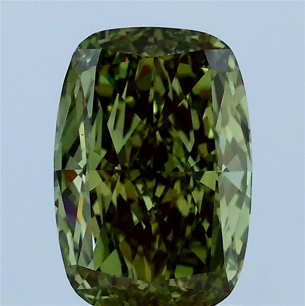 2.00 Carat Cushion Shaped, Excellent Cut, FANCY VIVID GREEN Color, VS1 Clarity, IGI Certified Lab Grown Diamond