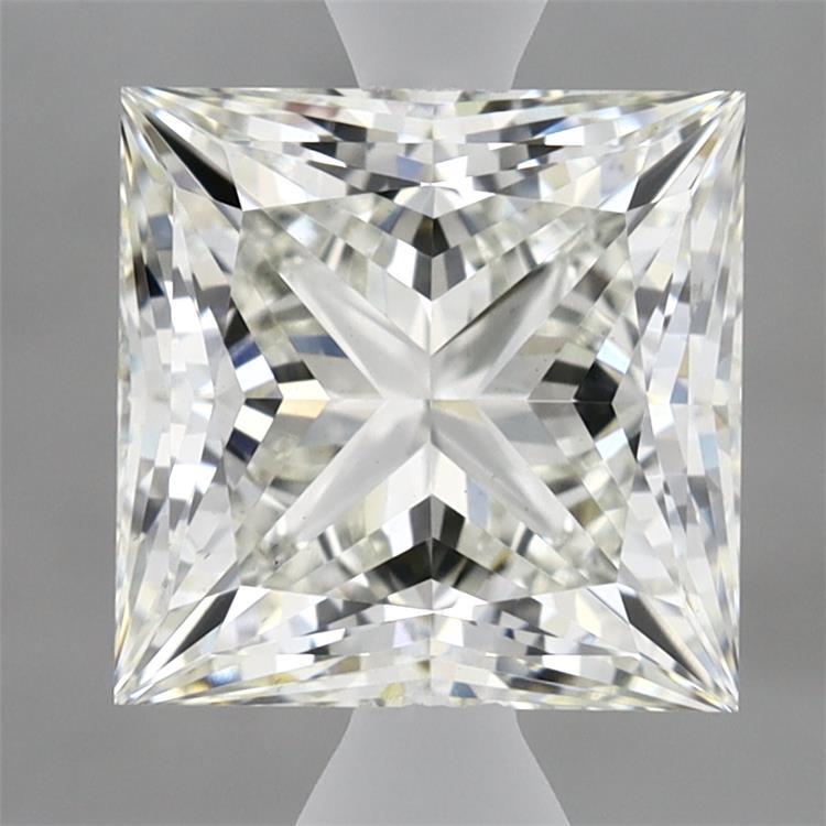 3.02 Carat Princess Shaped, Ideal Cut, H Color, VS1 Clarity, IGI Certified Lab Grown Diamond