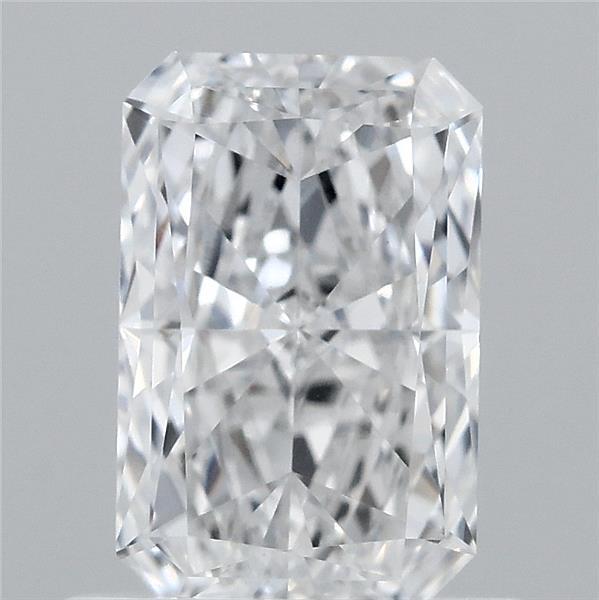0.79 Carat Radiant Shaped, Ideal Cut, D Color, VVS2 Clarity, IGI Certified Lab Grown Diamond